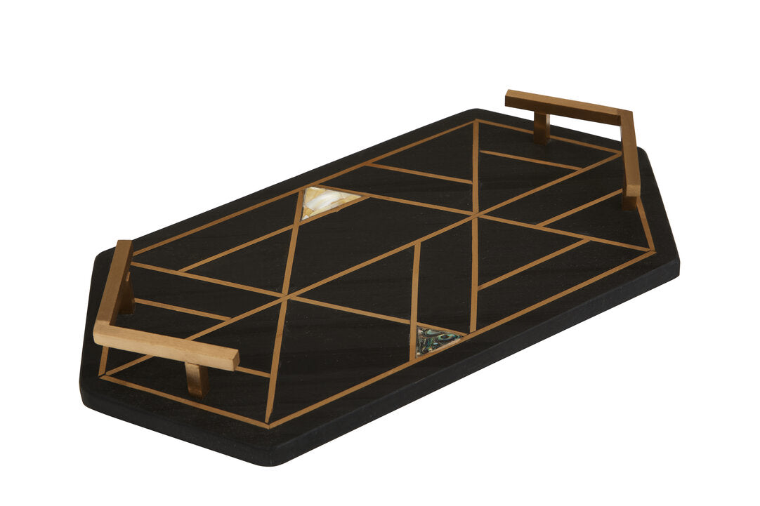 Tara Black Slate Tray