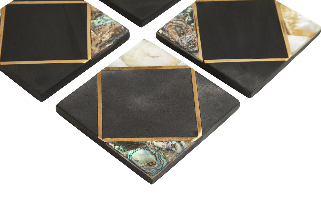 Tara Slate Coasters - Set of 4