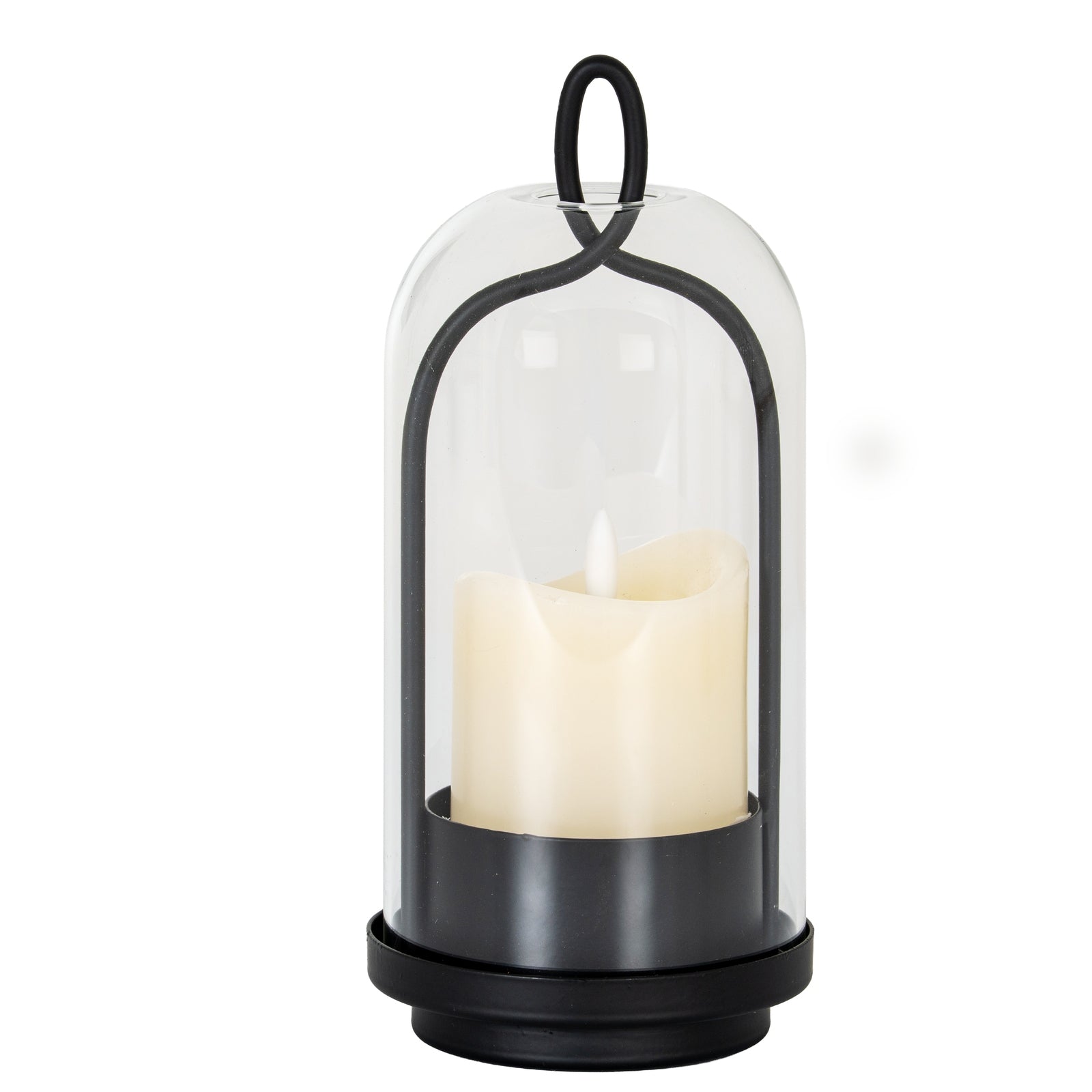 Primrose Candle Holder With Glass Cloche - Medium