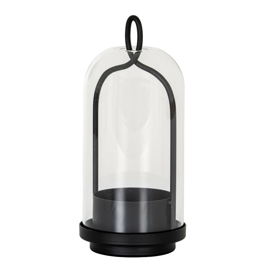 Primrose Candle Holder With Glass Cloche - Medium