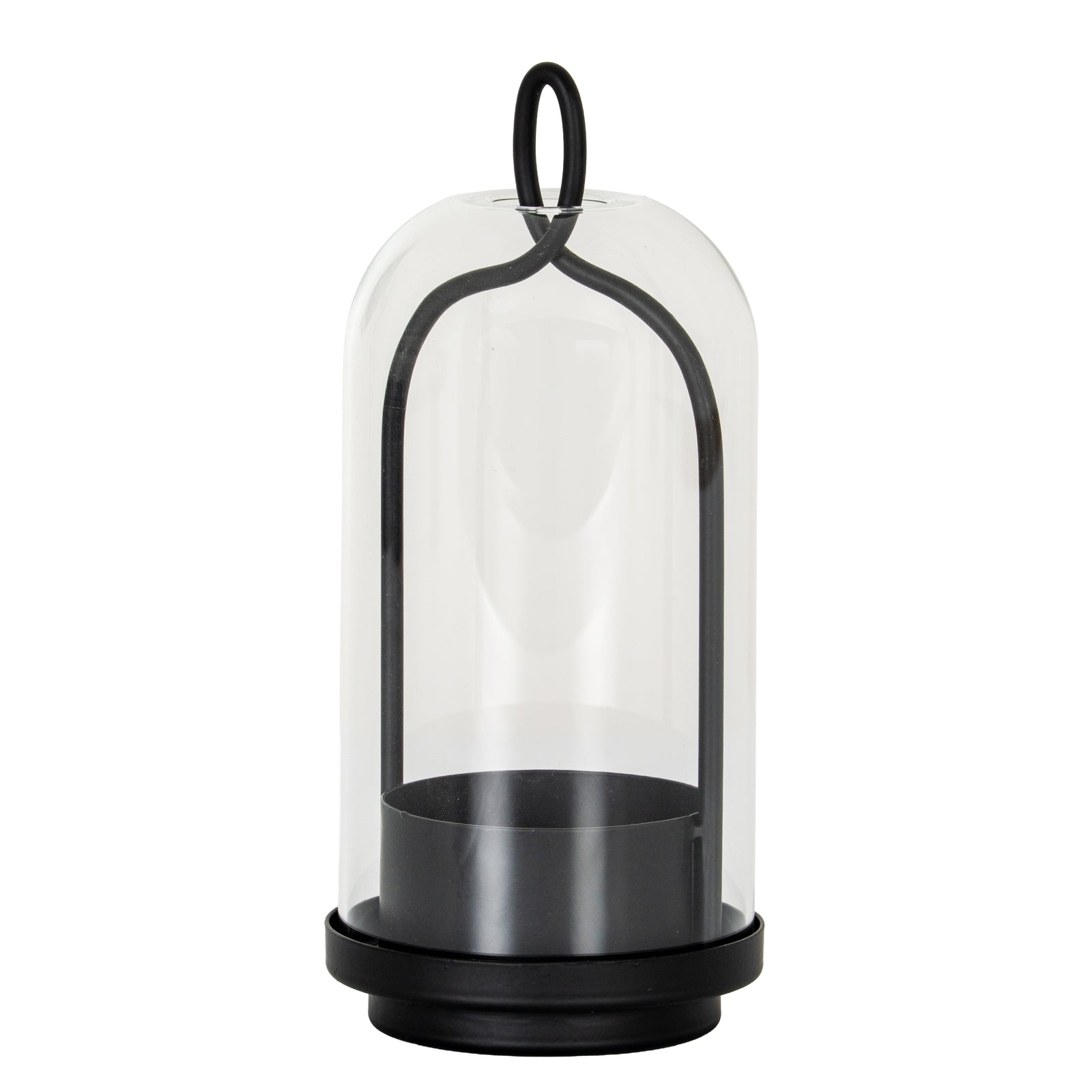 Primrose Candle Holder With Glass Cloche - Medium