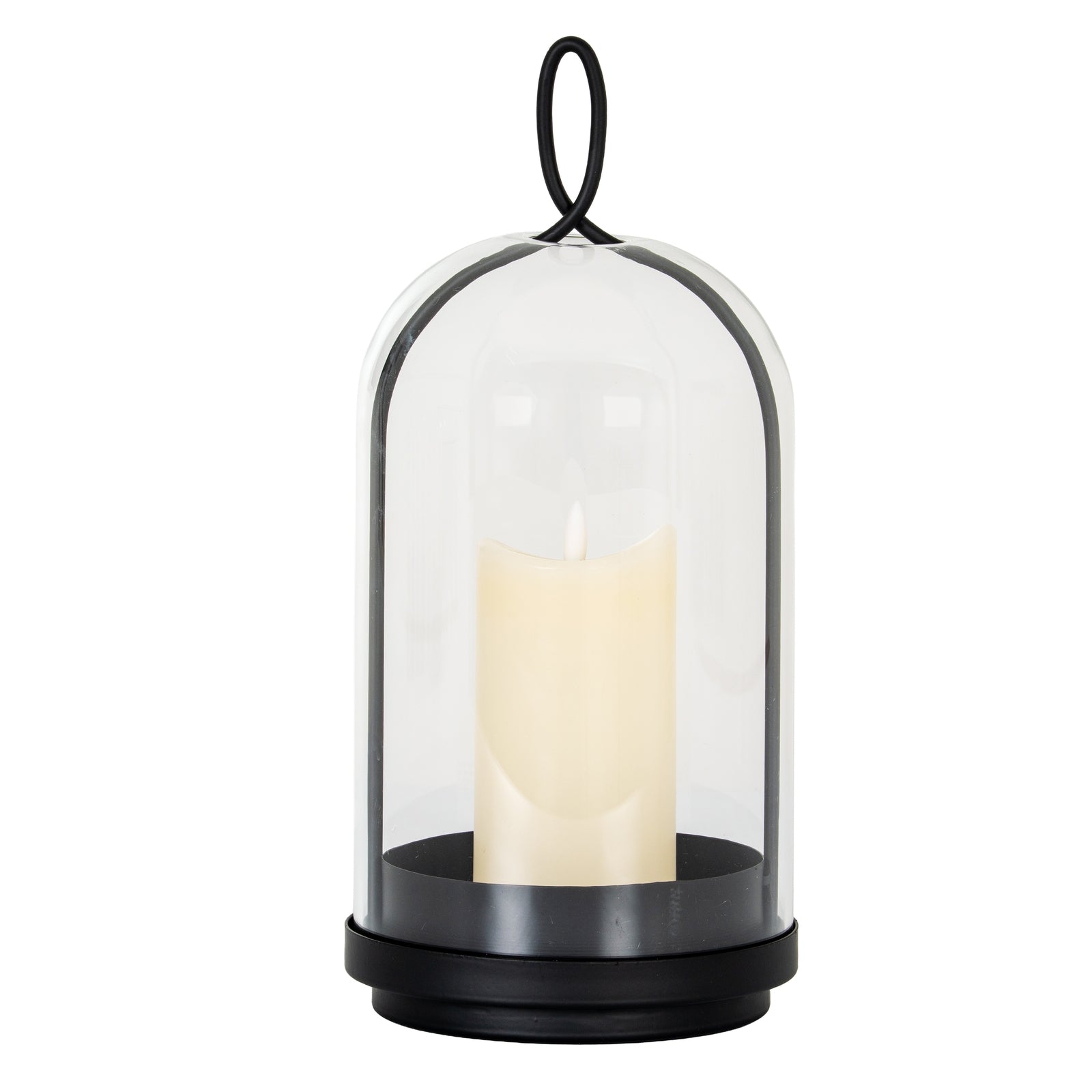 Foxglove Candle Holder With Glass Cloche - Large