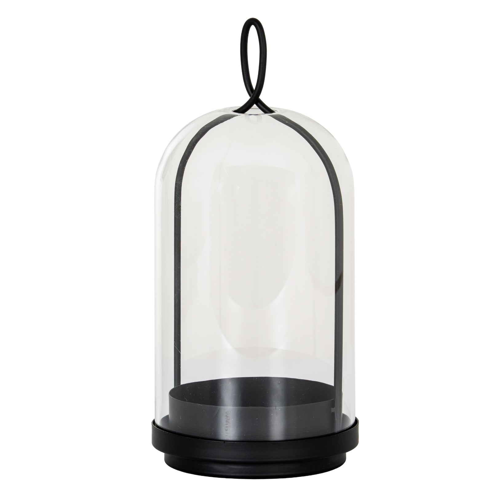 Foxglove Candle Holder With Glass Cloche - Large