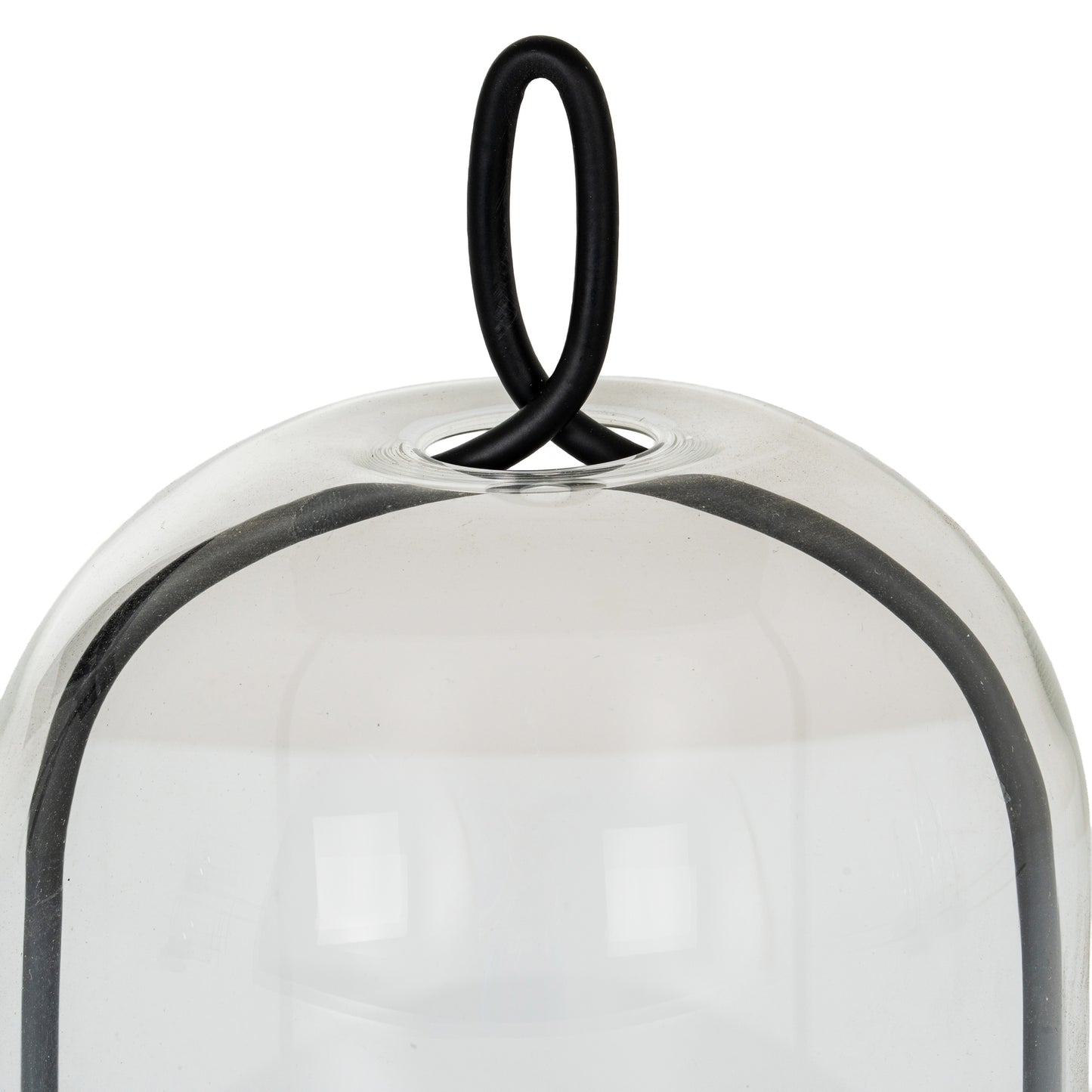 Foxglove Candle Holder With Glass Cloche - Medium