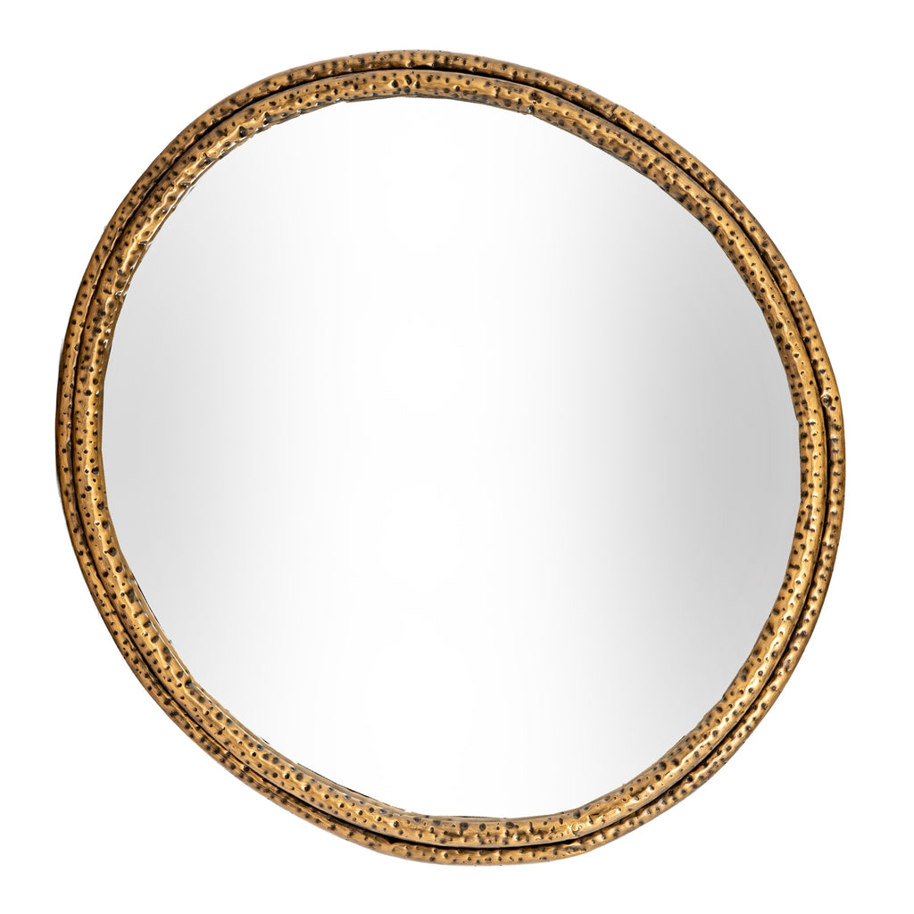 Cedar Mirror With Dimpled Frame - Large
