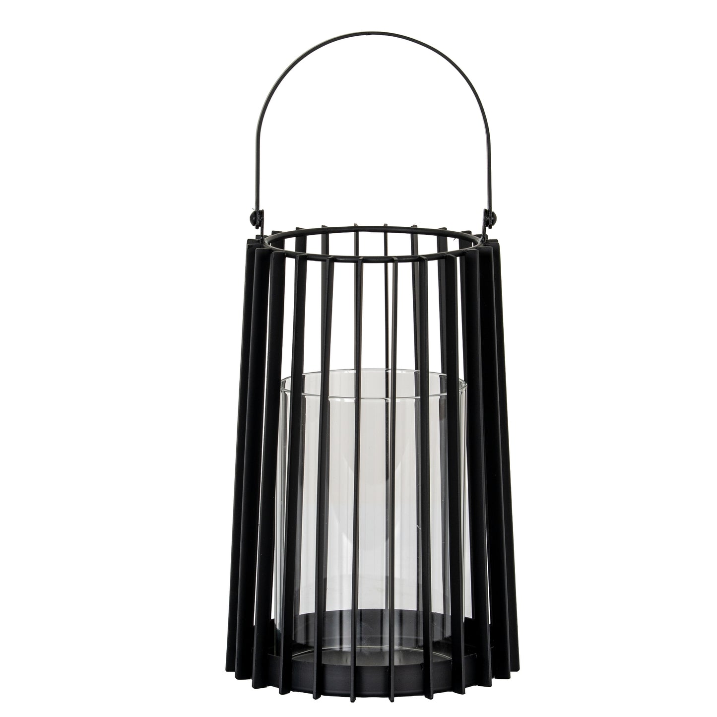 Lynk Medium Lantern With Handle And Glass Candle Holder