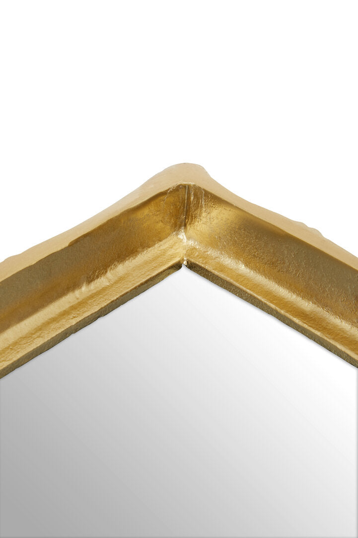 Trevino Bamboo Mirrored Tray - Gold