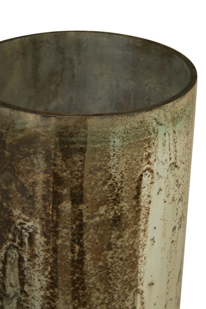 Selano Metallic Antique Finish Vase - Large
