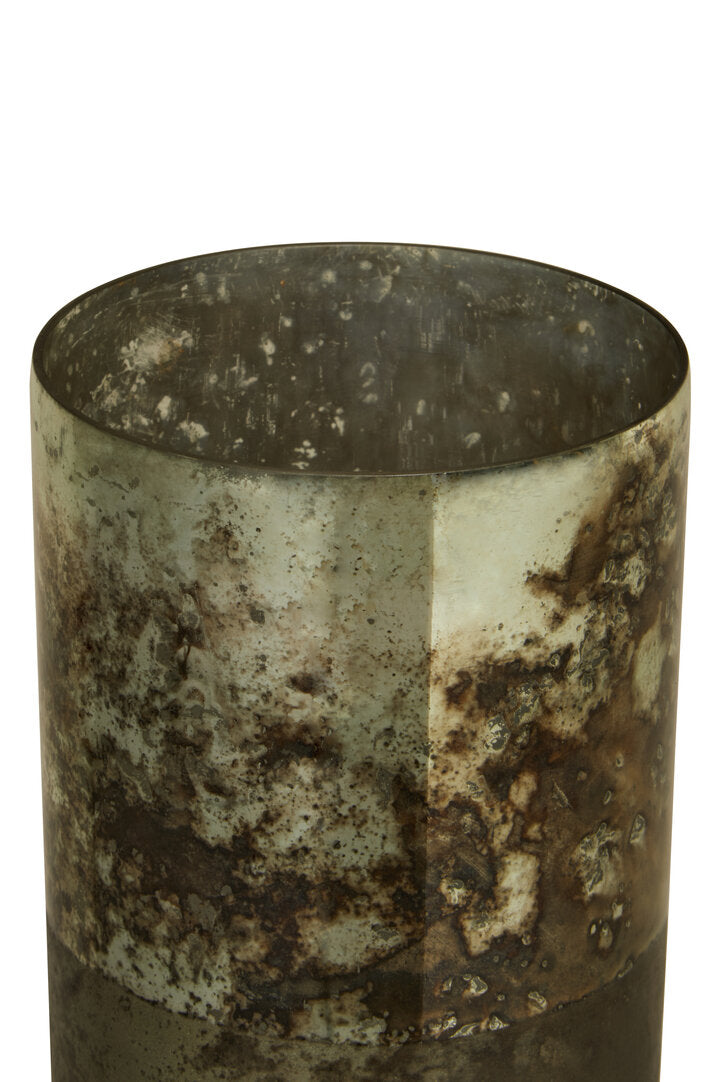 Selano Metallic Antique Finish Vase - Medium
