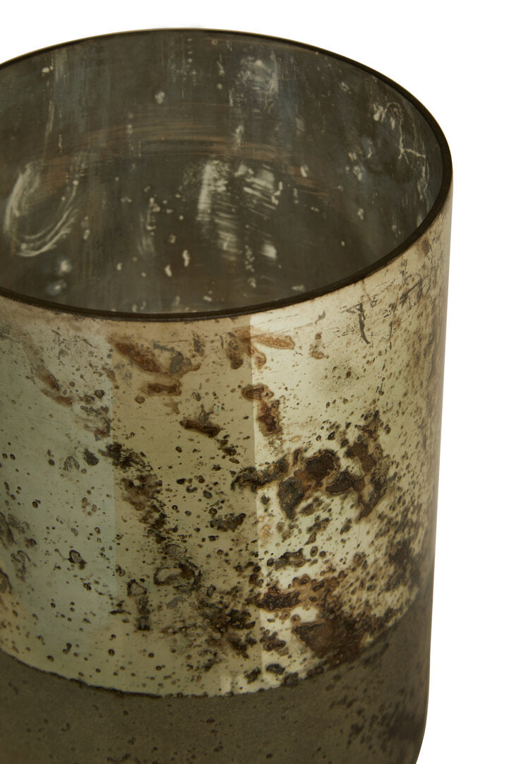 Selano Metallic Antique Finish Vase - Small