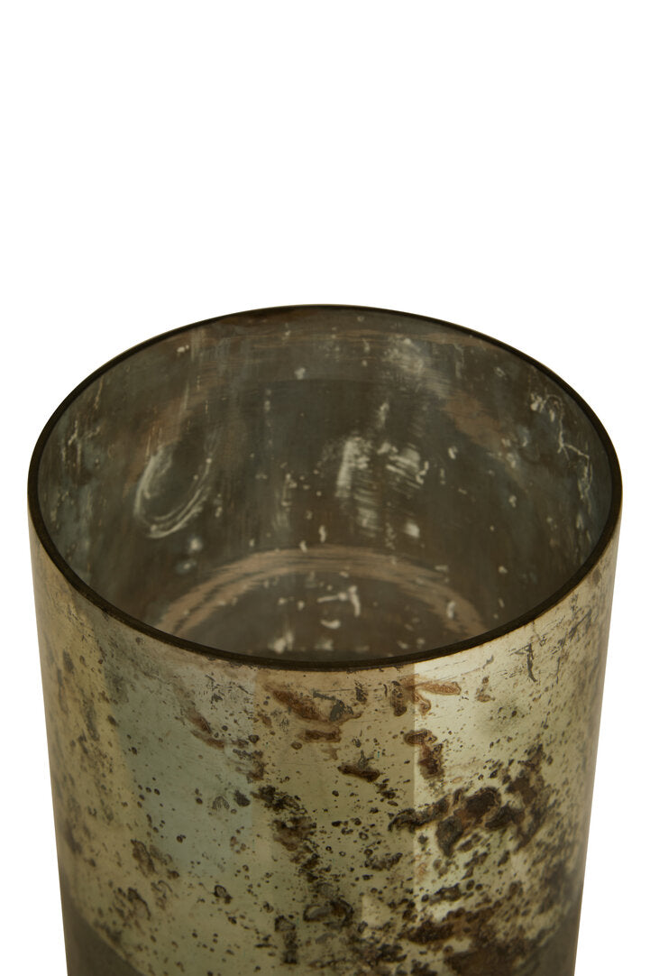 Selano Metallic Antique Finish Vase - Small
