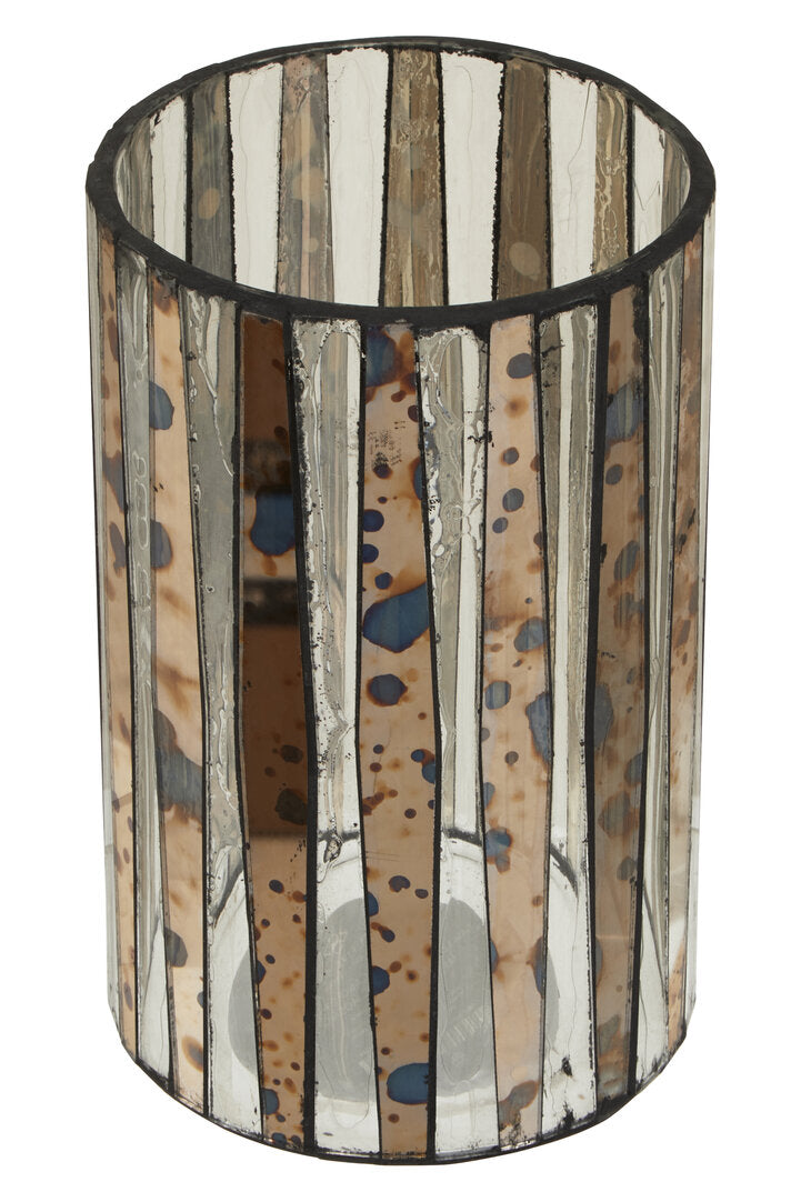 Selano Smoked Antique Finish Candle Holder - Large