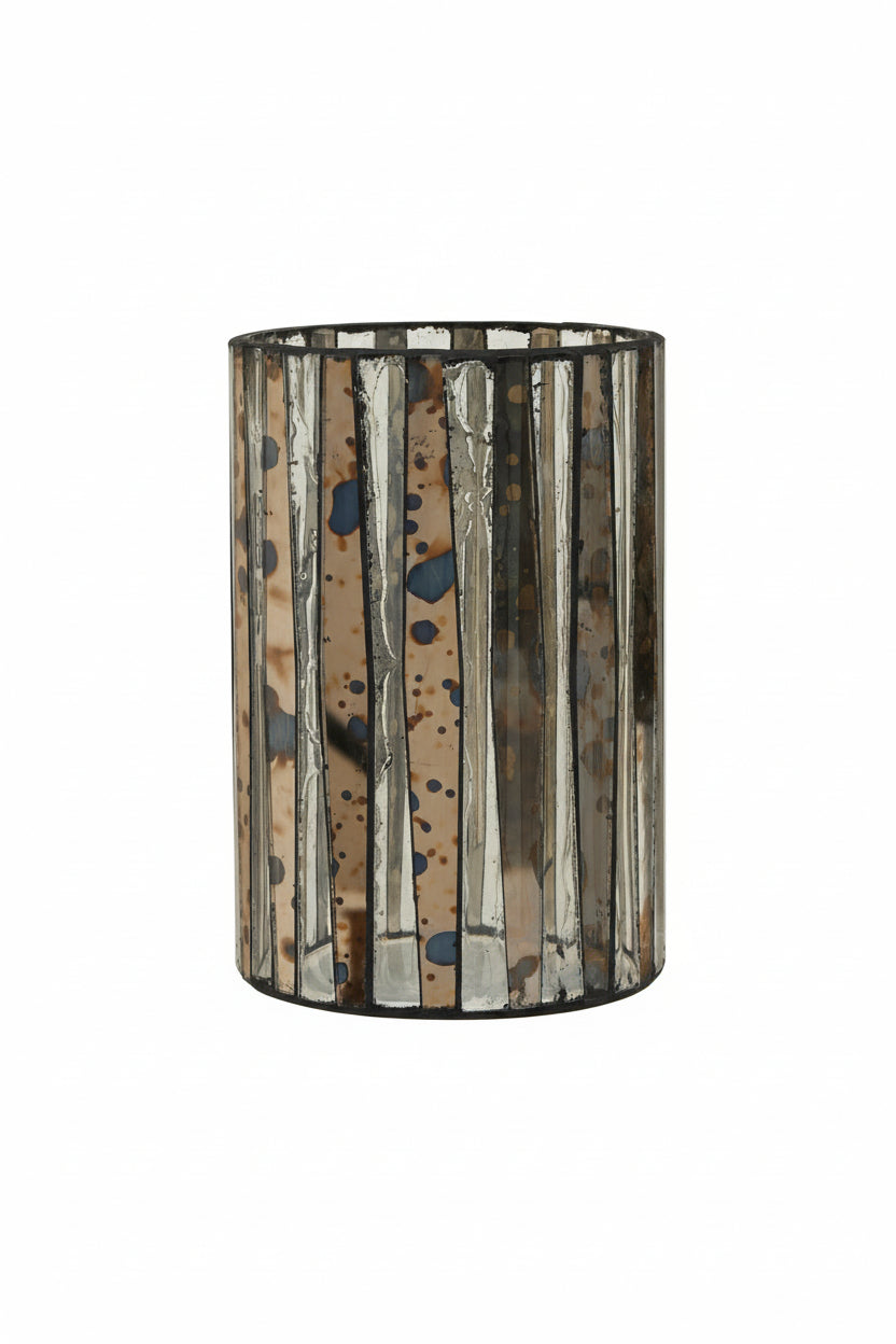 Selano Smoked Antique Finish Candle Holder - Large