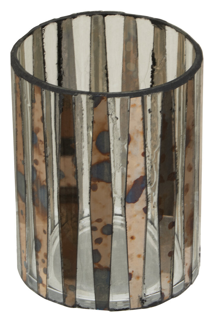Selano Smoked Antique Finish Candle Holder - Small