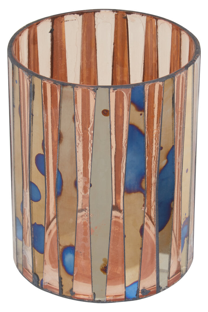Selano Pink Antique Finish Candle Holder - Small