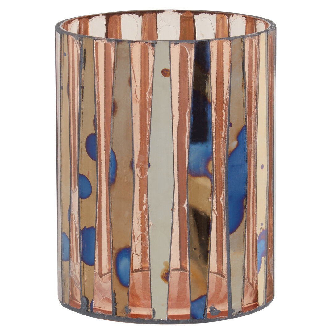 Selano Pink Antique Finish Candle Holder - Small