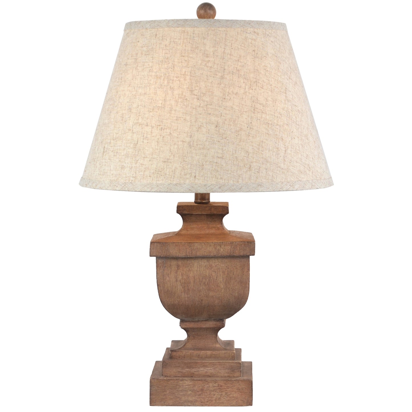Manor Table Lamp With Edged Linen Shade