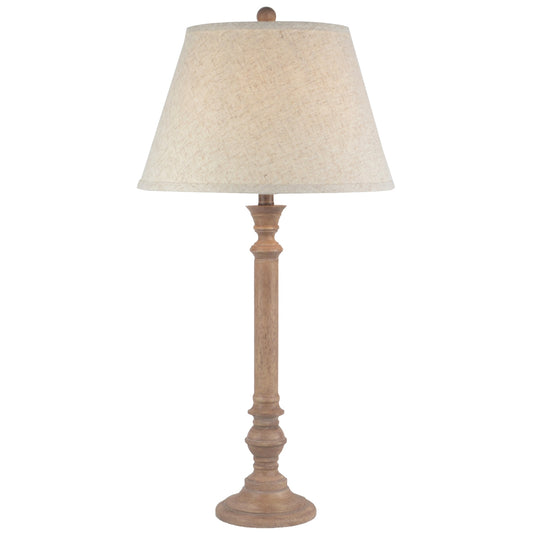 Aureus Table Lamp With Edged Linen Shade