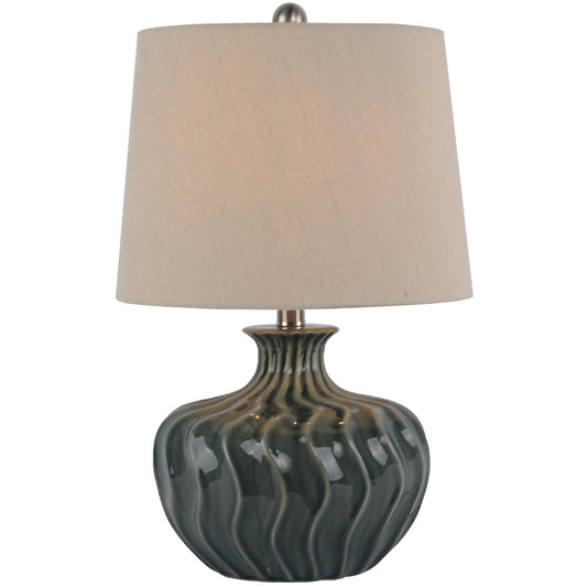 Lori Ceramic Table Lamp With Linen Shade