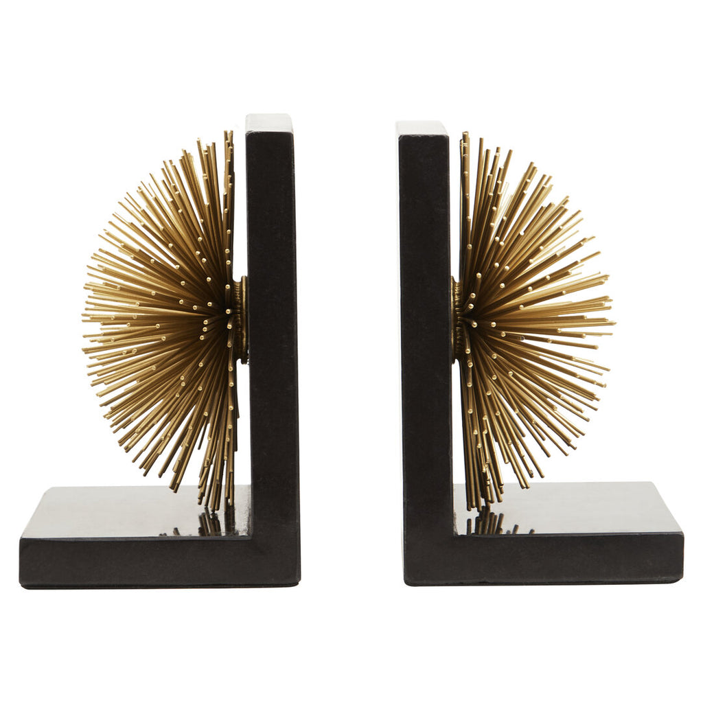 Haze Gold Starburst Bookends - Set of 2