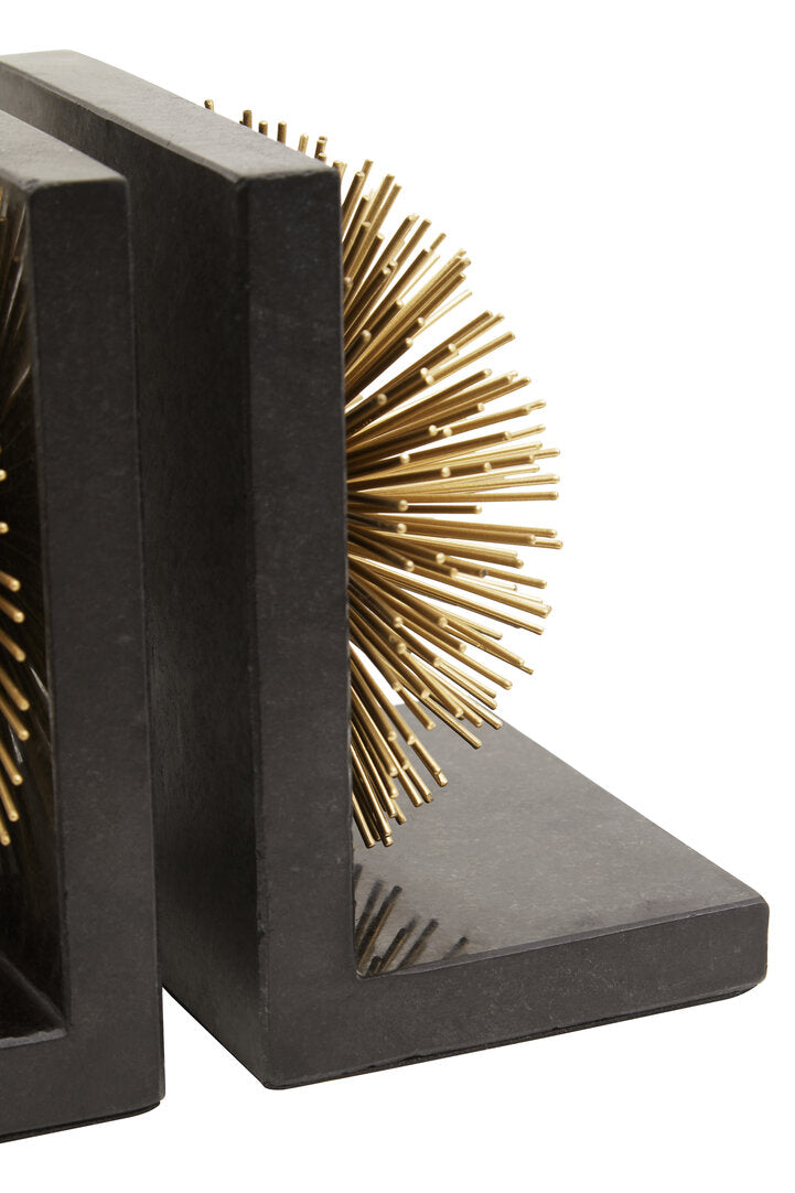 Haze Gold Starburst Bookends - Set of 2