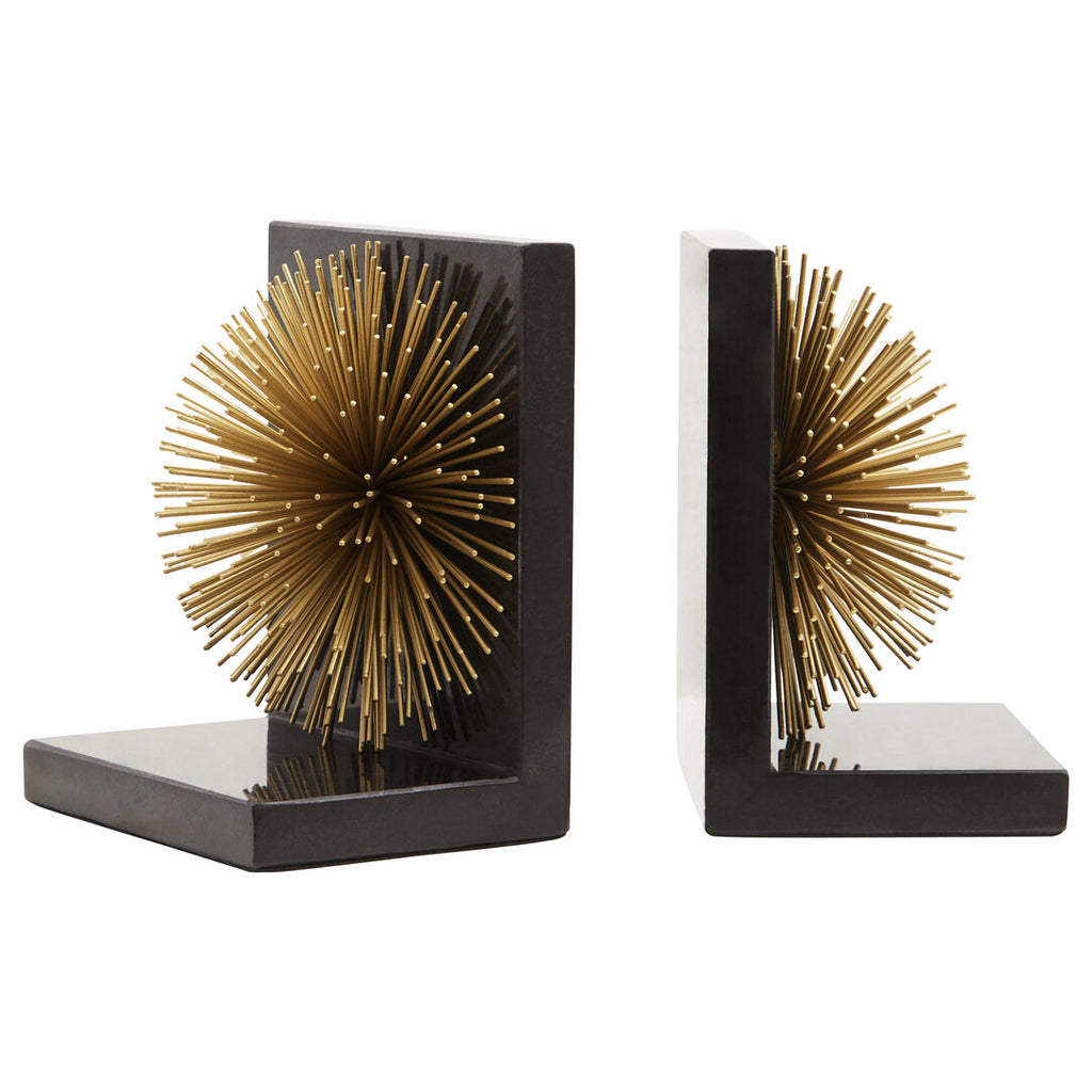 Haze Gold Starburst Bookends - Set of 2