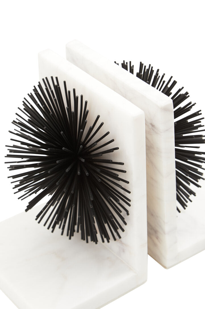 Haze Black Starburst Bookends - Set of 2