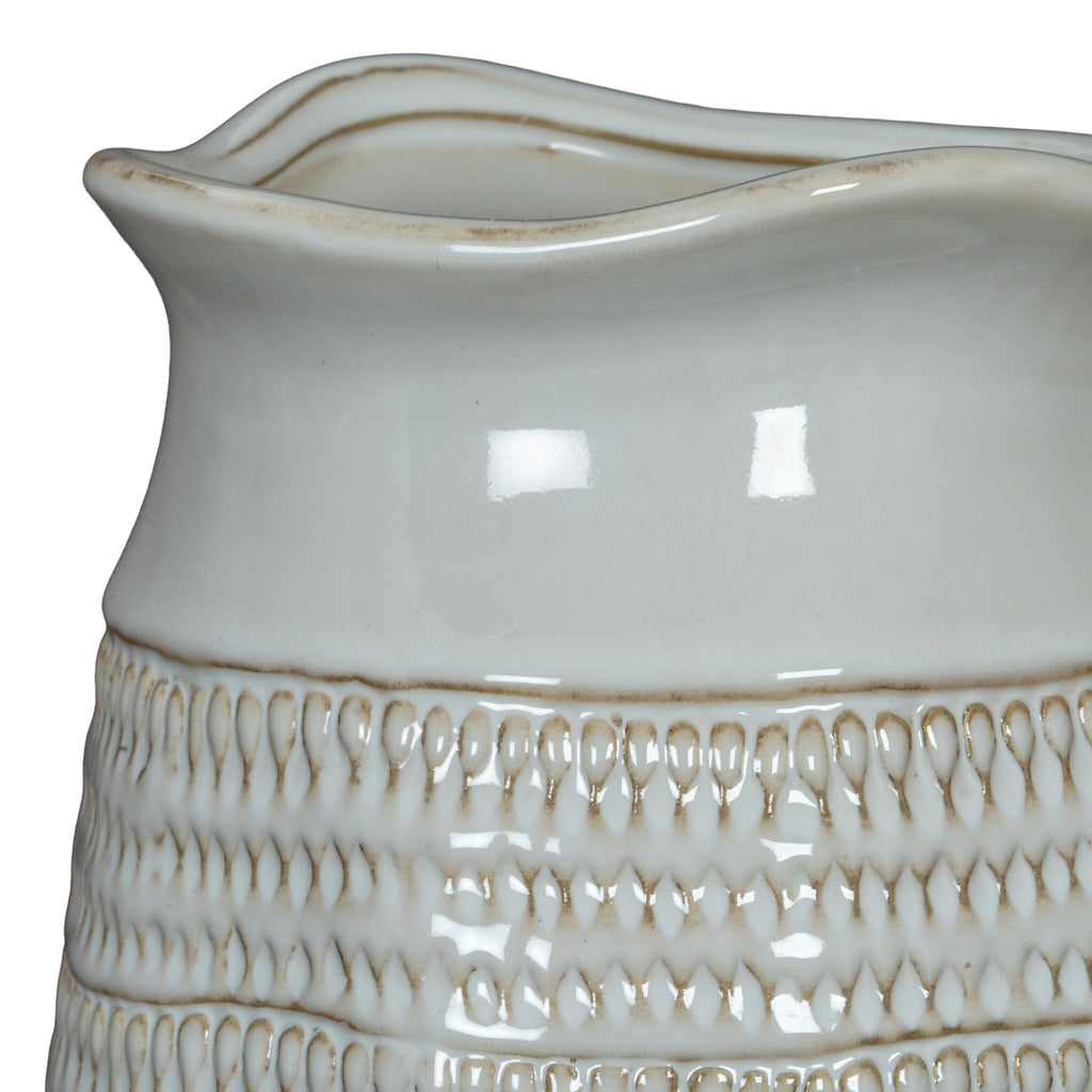 Morada Cylinder Hewn Vase