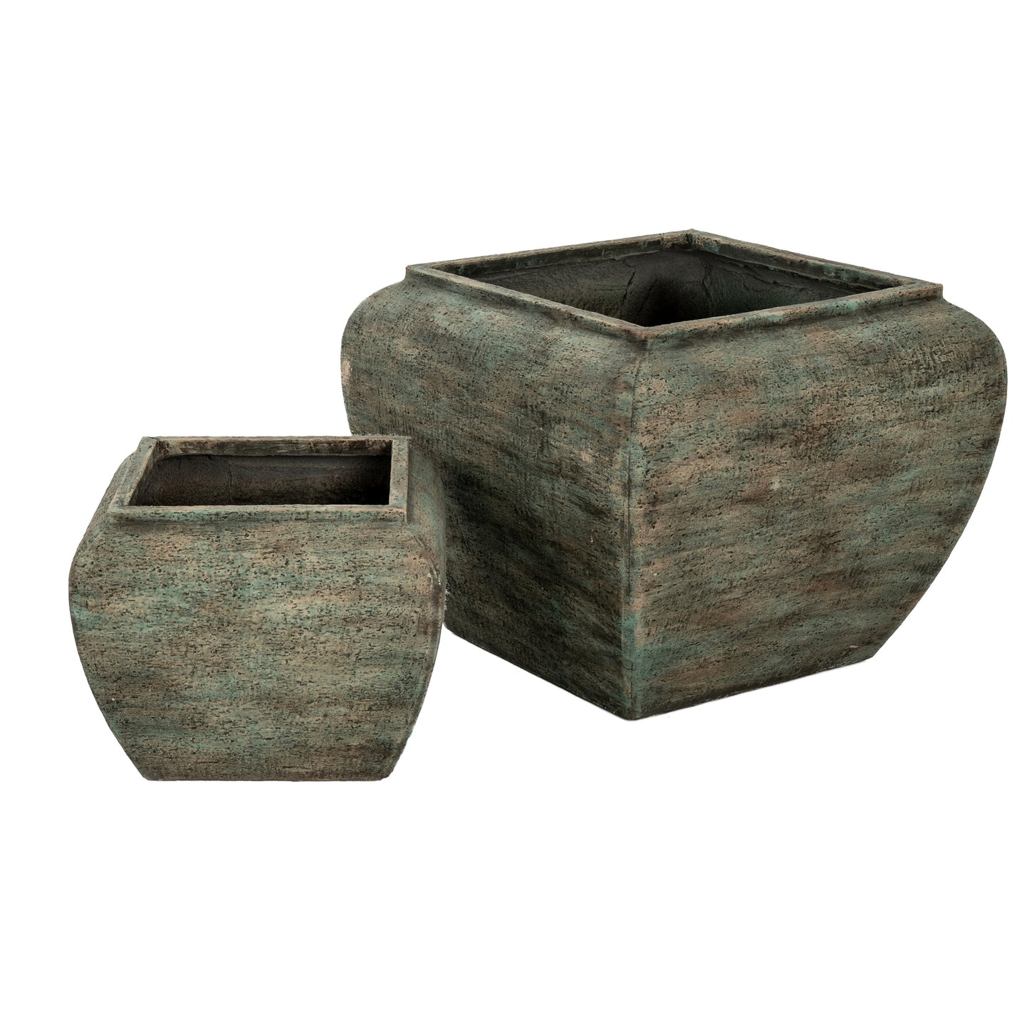Etta Square Drum Planters - Set of 2