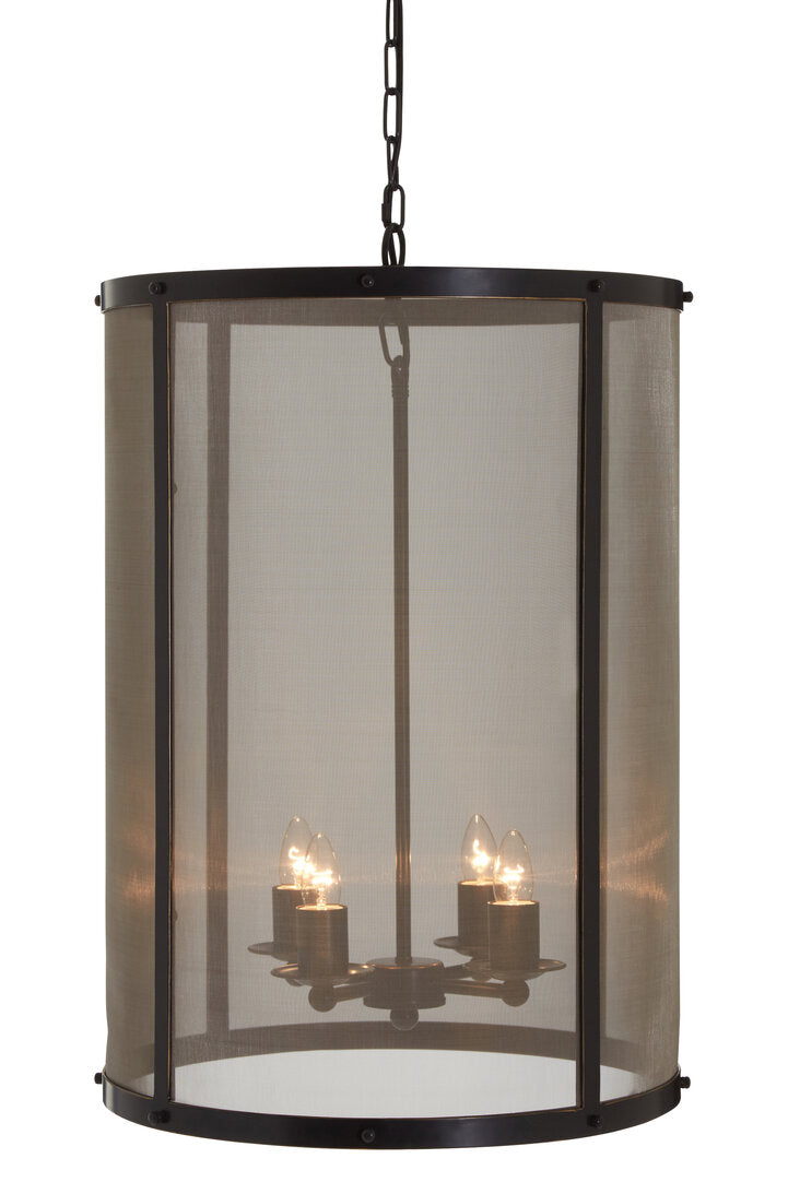 Quinn Ceiling Pendant - Black and Dusk Gold