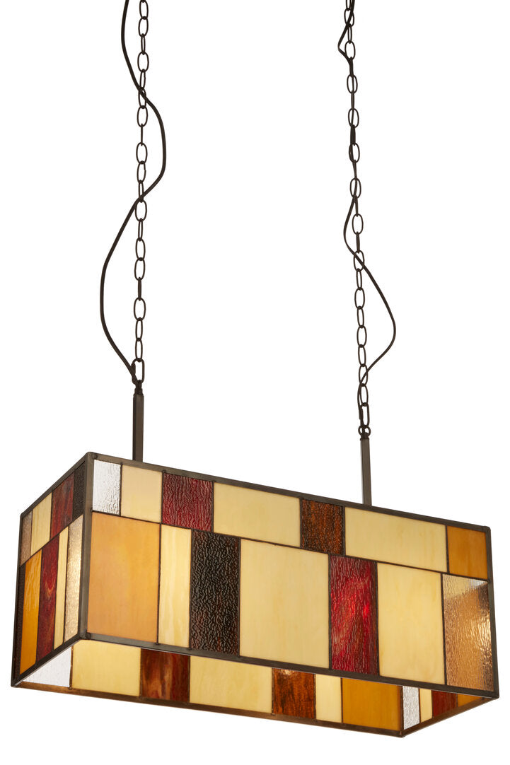Marmont Stained Glass Deco Rectangular Sky Pendant