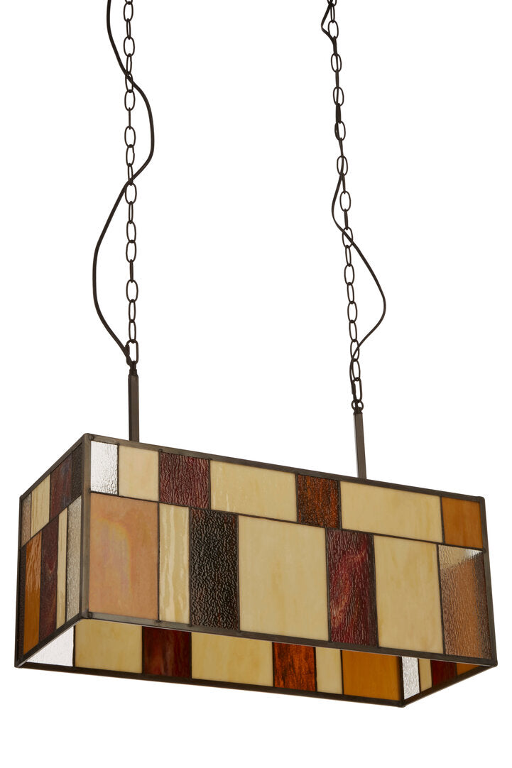 Marmont Stained Glass Deco Rectangular Sky Pendant