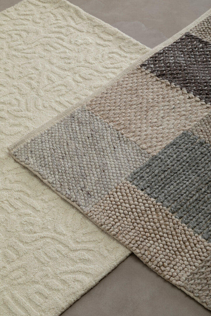 Luma Geometric Ivory Rug - 180 x 120