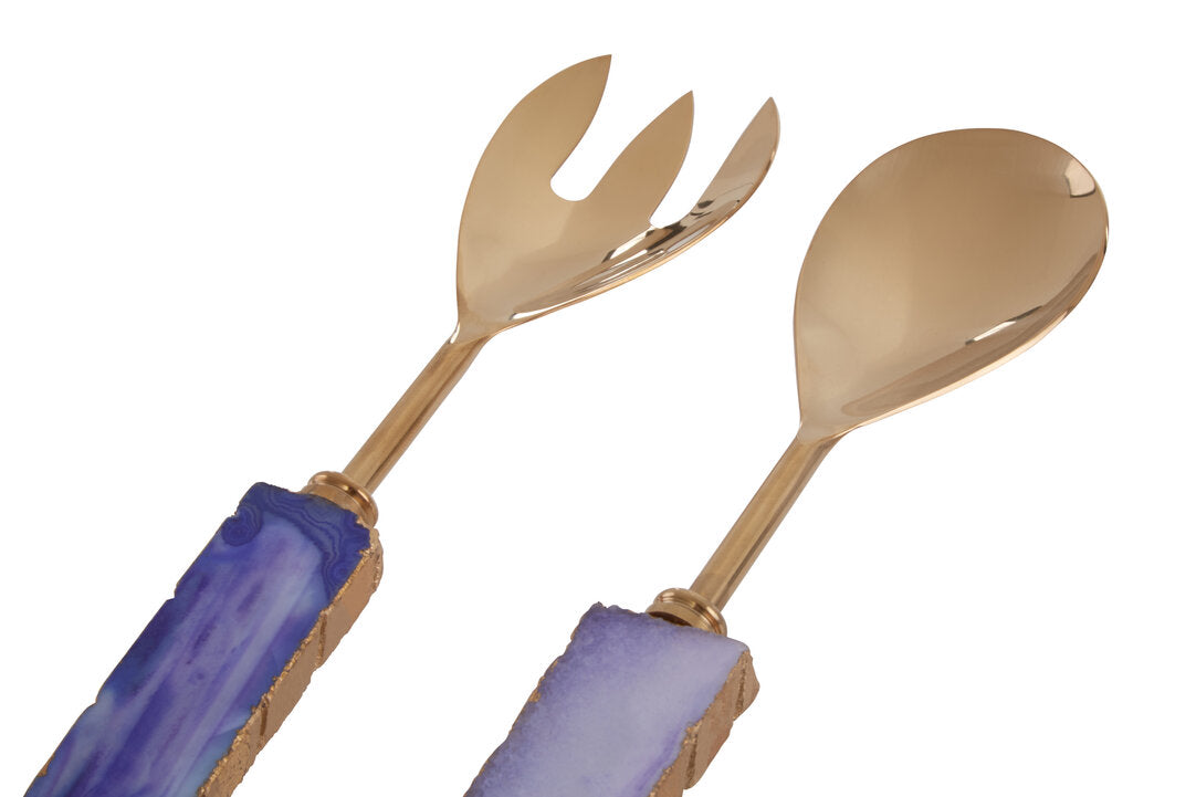 Vena Serving Set - Blue And Gold