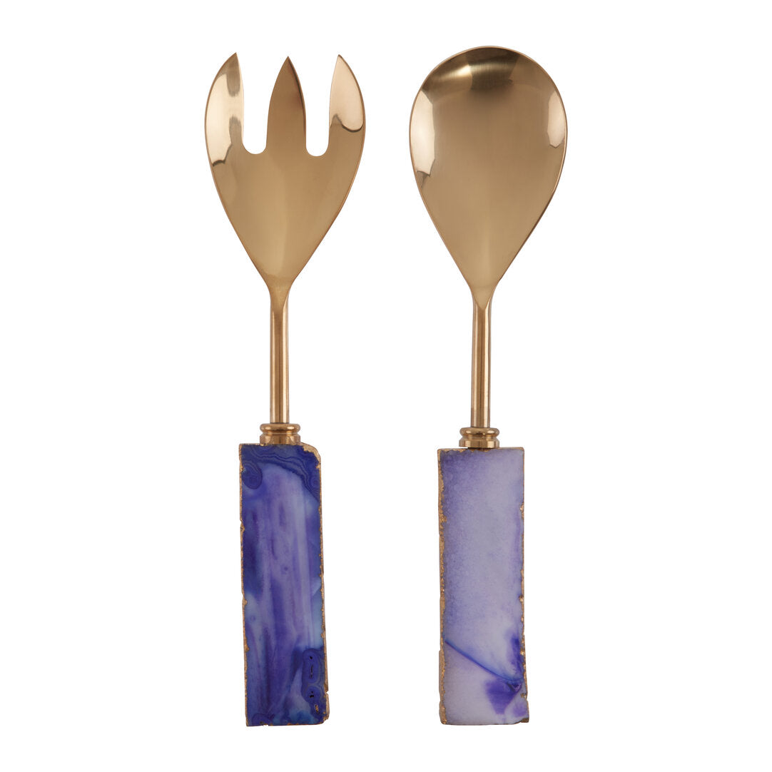 Vena Serving Set - Blue And Gold