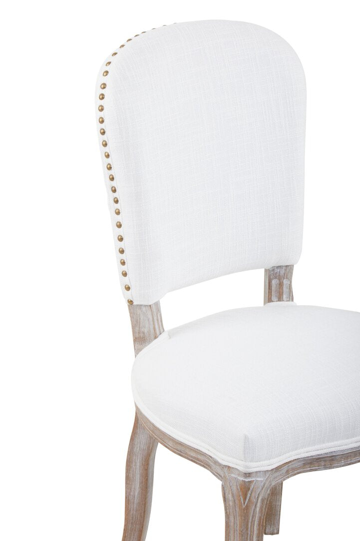 Velassi Dining Chair - Ivory Linen