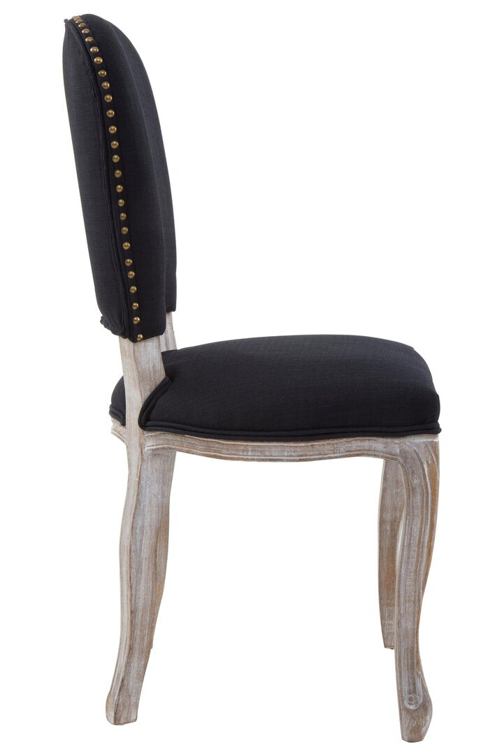 Velassi Dining Chair - Black Linen