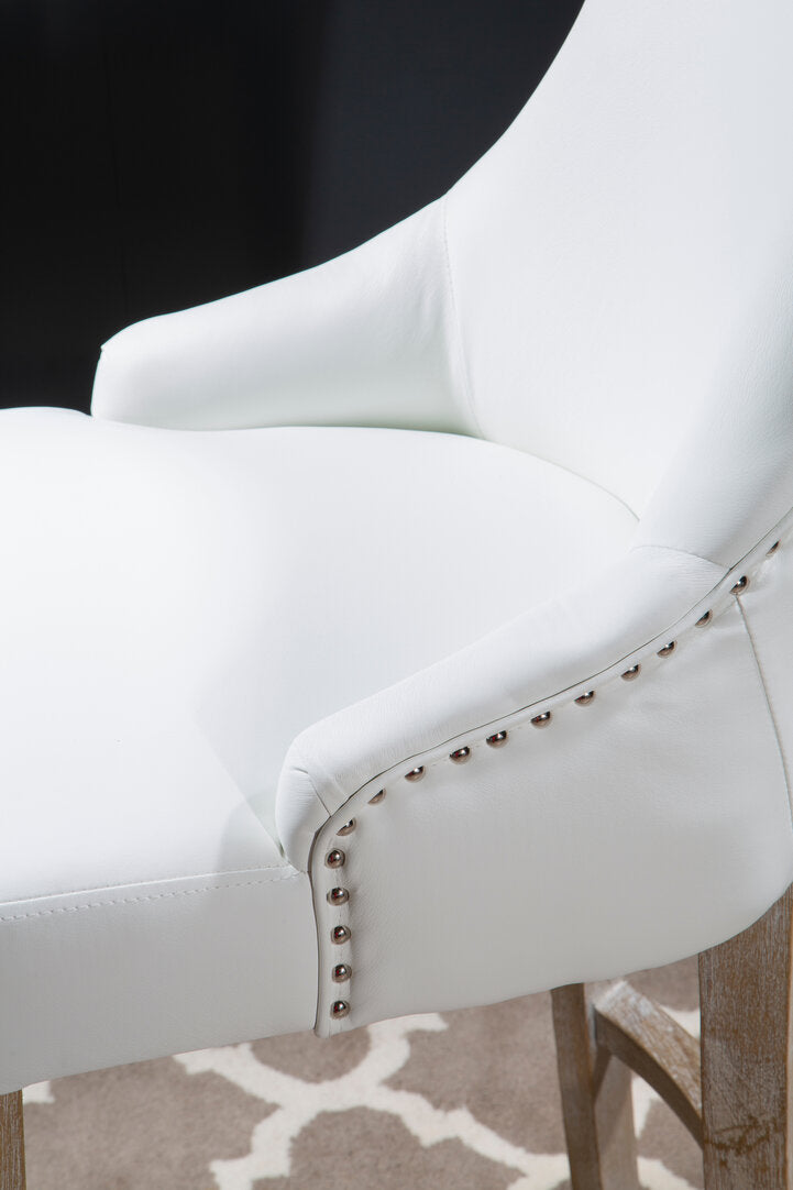 Velassi Bar Chair- Ivory Velvet