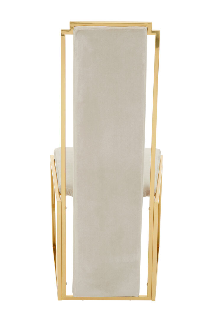 Port Dining Chair - Gold & Mink