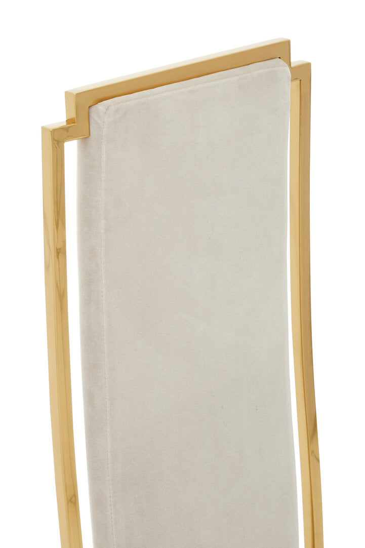 Port Dining Chair - Gold & Mink