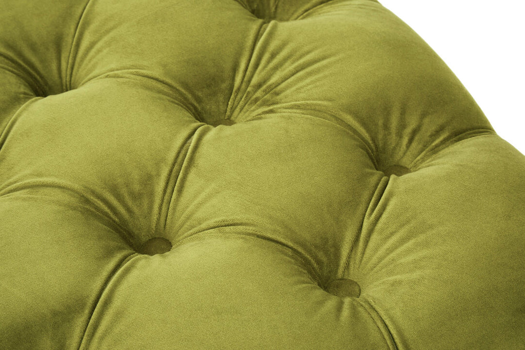 Rhodes Footstool - Moss Velvet
