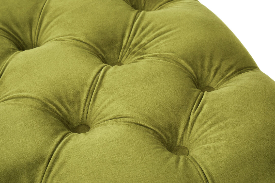 Rhodes Footstool - Moss Velvet