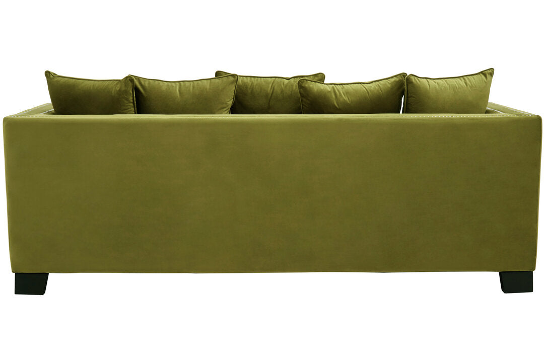 Rhodes 3 Seater Sofa - Moss Velvet