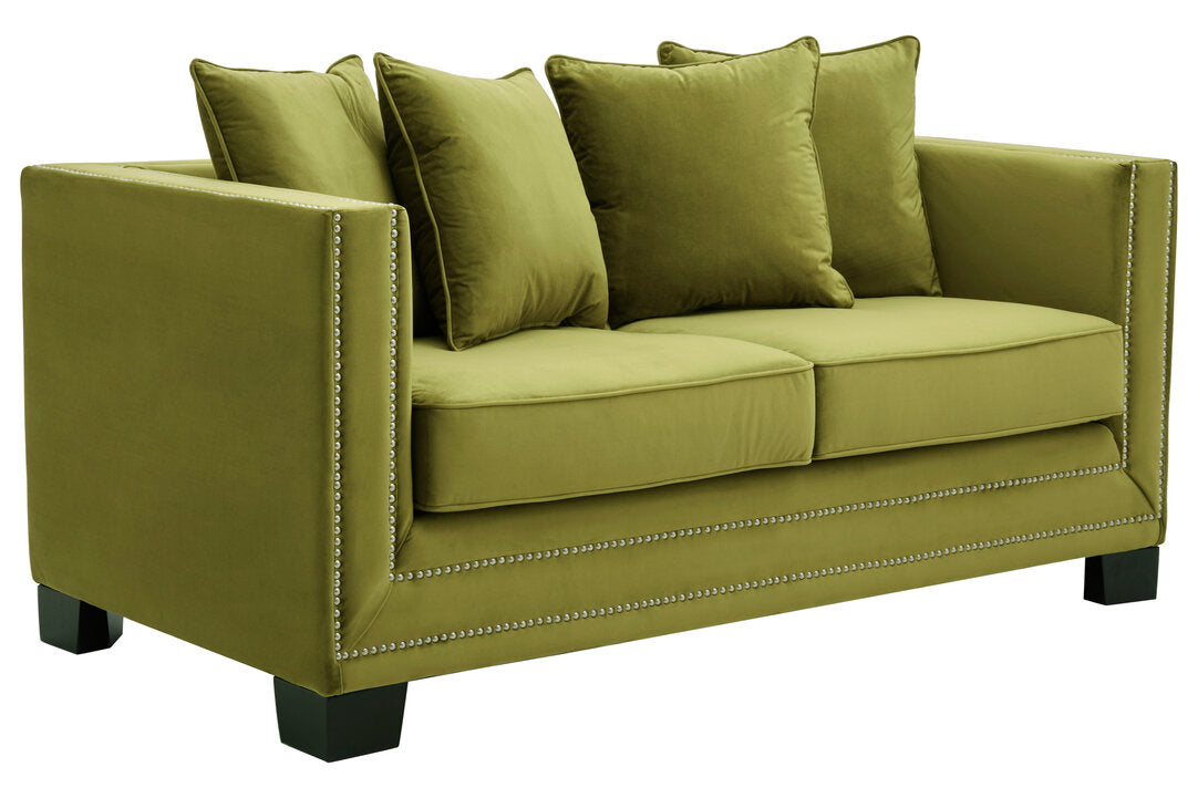 Rhodes 2 Seater Sofa - Moss Velvet
