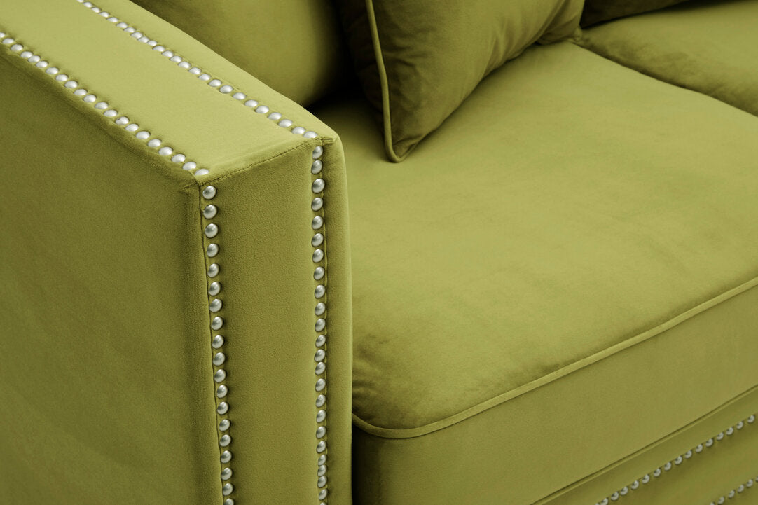 Rhodes 2 Seater Sofa - Moss Velvet
