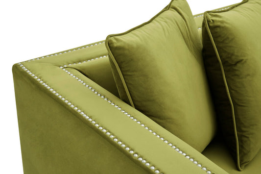 Rhodes 2 Seater Sofa - Moss Velvet
