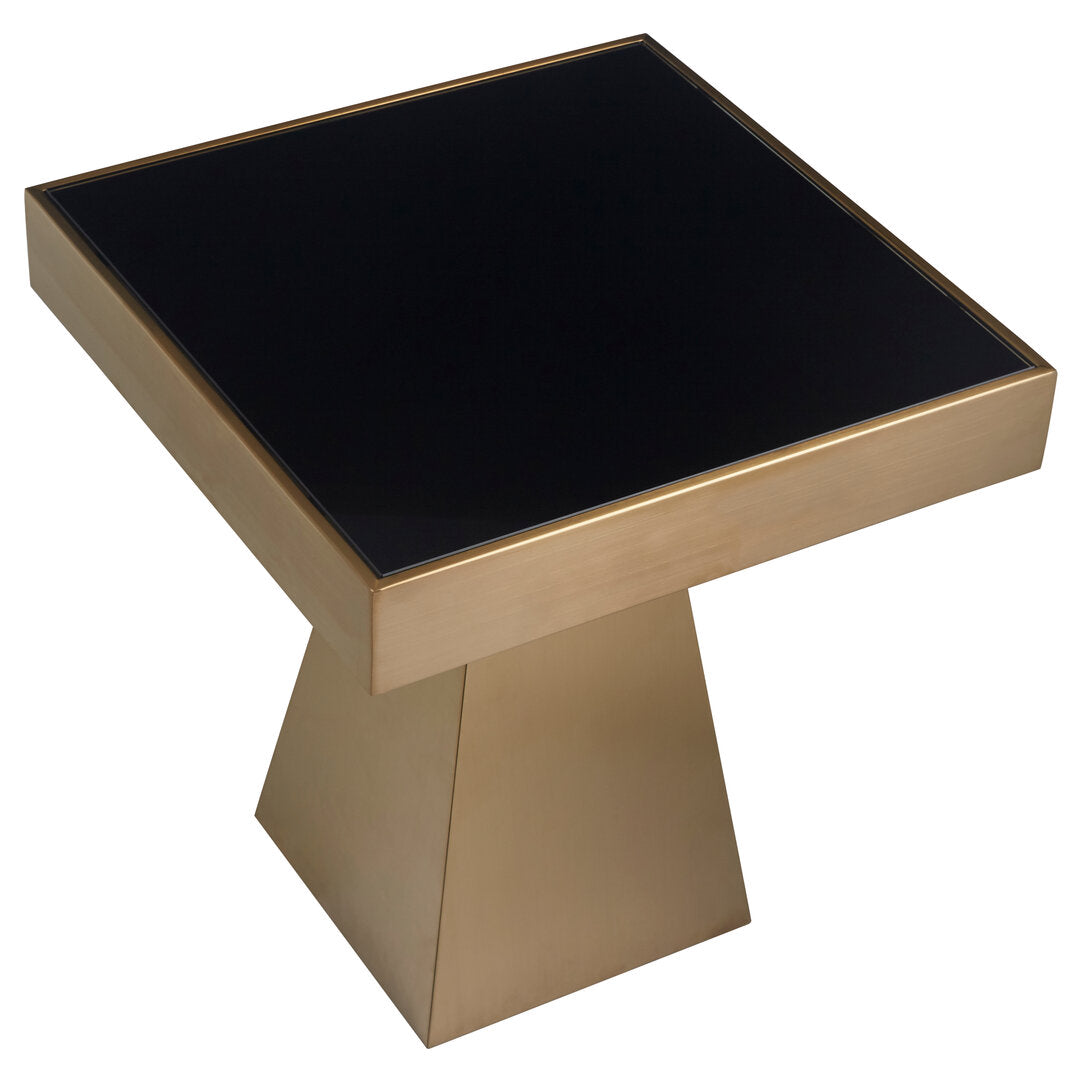 Warren Square Side Table - Black & Gold