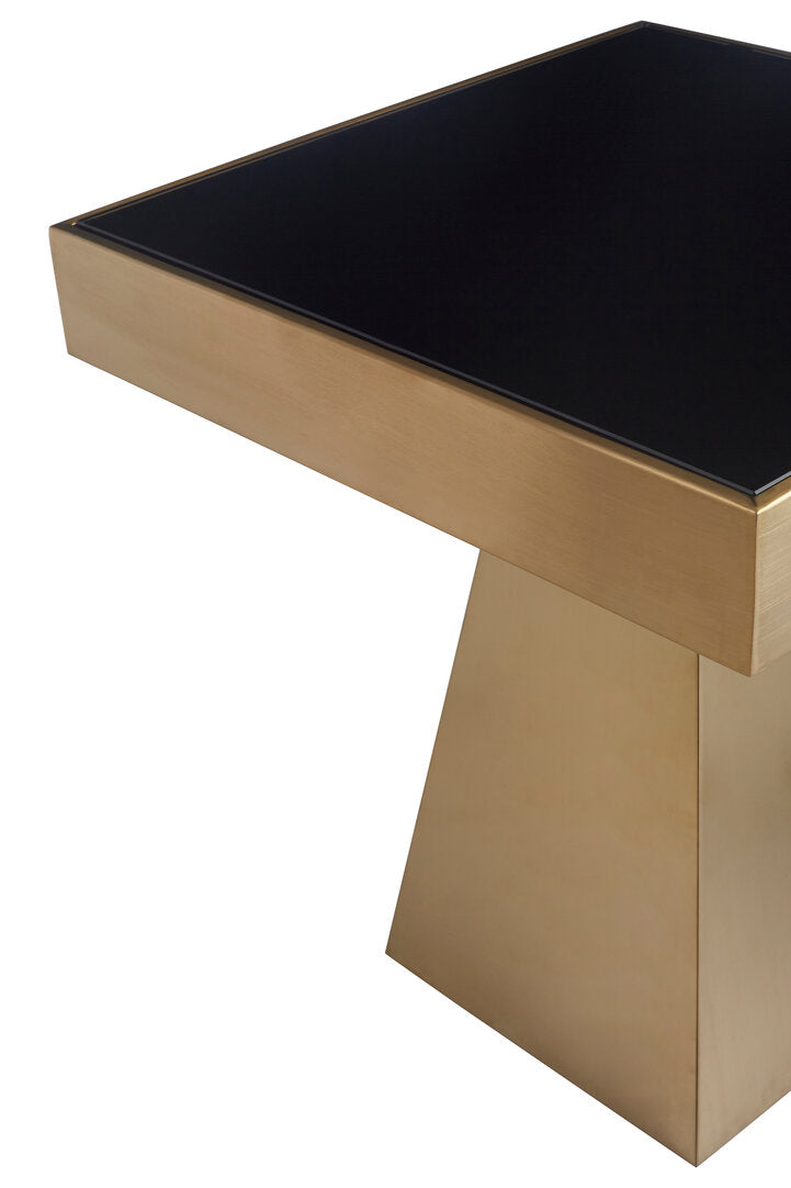 Warren Square Side Table - Black & Gold