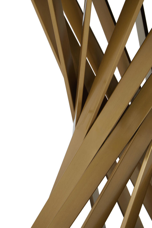 Ariselle Hourglass Dining Table - Black & Gold