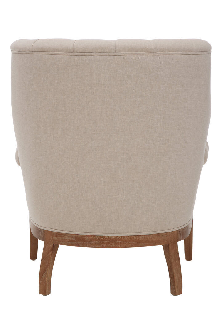 Fern Button Back Chair - Cream